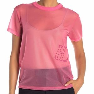 HELMUT LANG Femme Little Tee Prism Pink NWT! Small